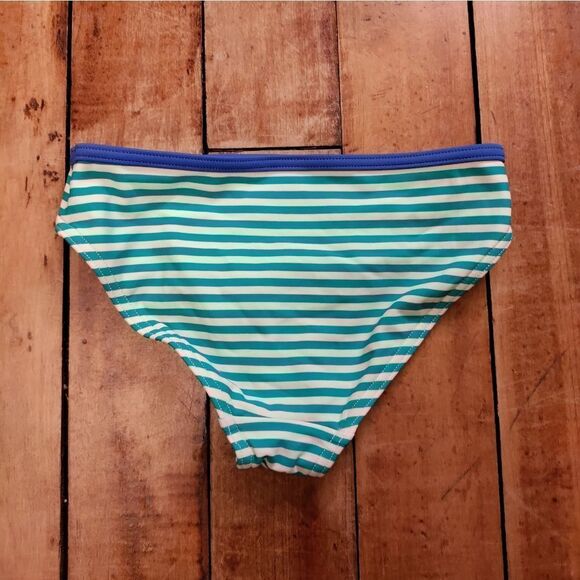 Johnnie B bikini bottom size 6 to 7 green striped swim suit summer vacation - Picture 4 of 4